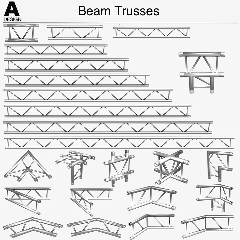 Trusses Collection - 129 PCS Modular in Furniture - product preview 8