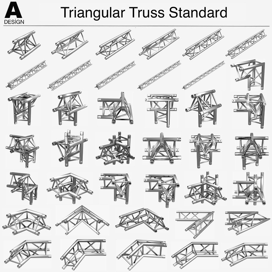 Trusses Collection - 129 PCS Modular in Furniture - product preview 9