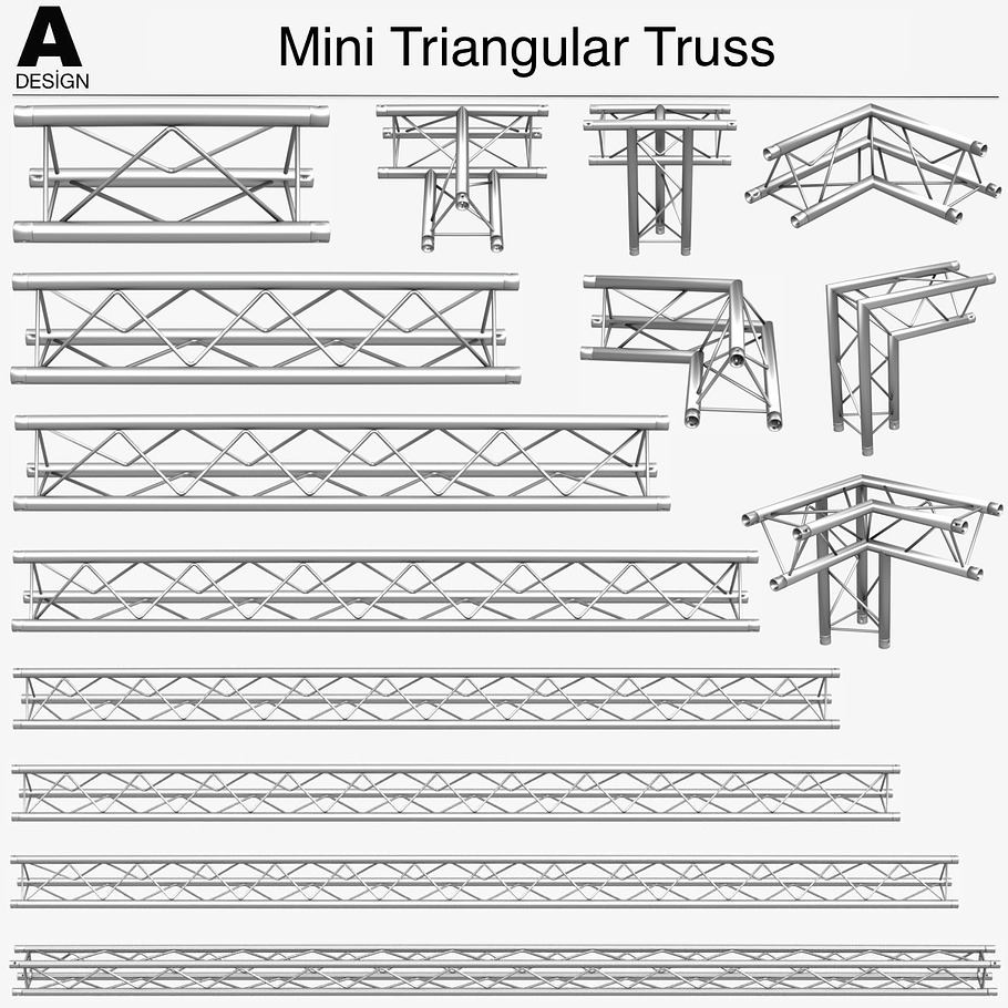 Trusses Collection - 129 PCS Modular in Furniture - product preview 10