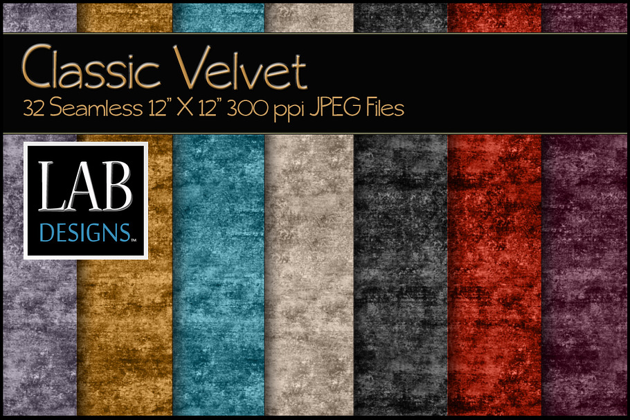 32 Seamless Classic Velvet Textures
