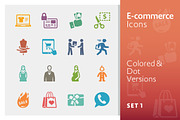 E-commerce Icons Set 1 | Colored