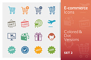E-commerce Icons Set 2 | Colored