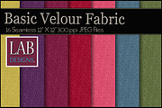 16 Basic Velour Fabric Textures