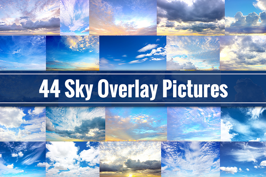 Sky Overlays - 44 Cloud Pictures in Photoshop Layer Styles - product preview 8
