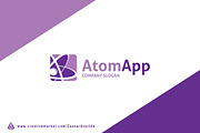 Atom App Logo Template