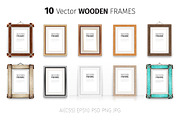 Wooden Rectangle Frames Set