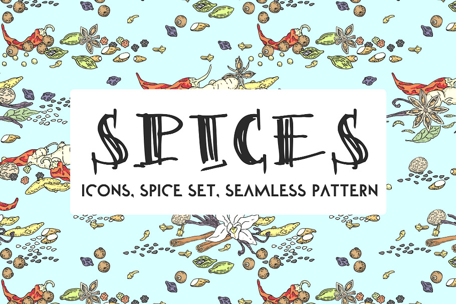 Spices. Doodle set in Illustrations - product preview 8