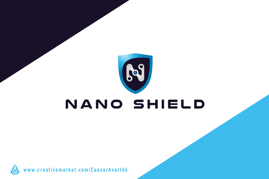 Nano Shield Logo Template in Logo Templates - product preview 8