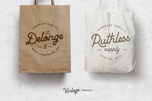 Baheula Vintage + Clean Typeface in Stamp Fonts - product preview 11