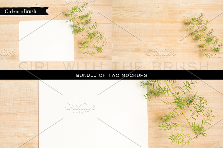 Art Mockup on Wood in Print Mockups - product preview 8