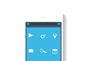Smartphone icon blue theme