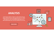Data analysis concept banner
