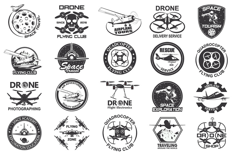 35 vintage emblems in Graphics - product preview 8