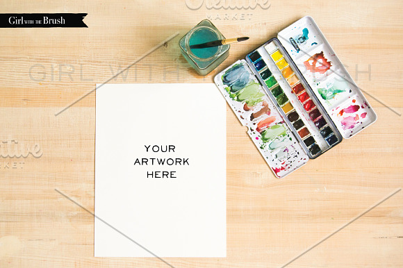Watercolor Mockups Bundle in Mockup Templates - product preview 4