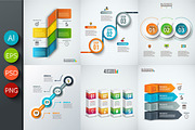 Diagrams for business infographic v8