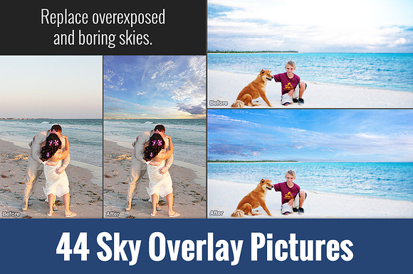 Sky Overlays - 44 Cloud Pictures in Photoshop Layer Styles - product preview 4