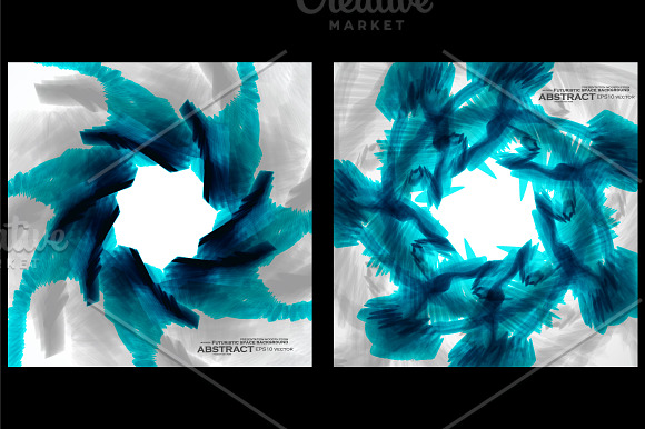 Blue wavy backgrounds in Graphics - product preview 5