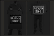 Black Poster Mock-Up