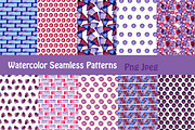 Watercolor Seamless Patterns