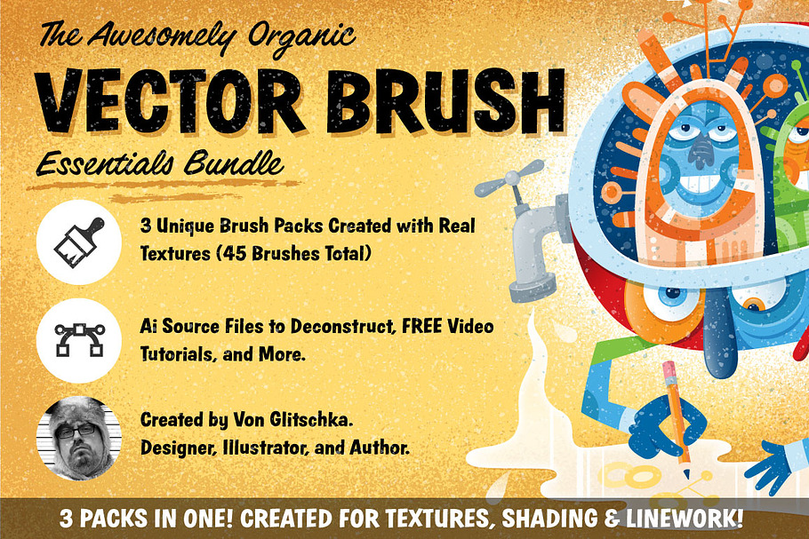 The Organic Vector Brush Bundle in Photoshop Brushes - product preview 8