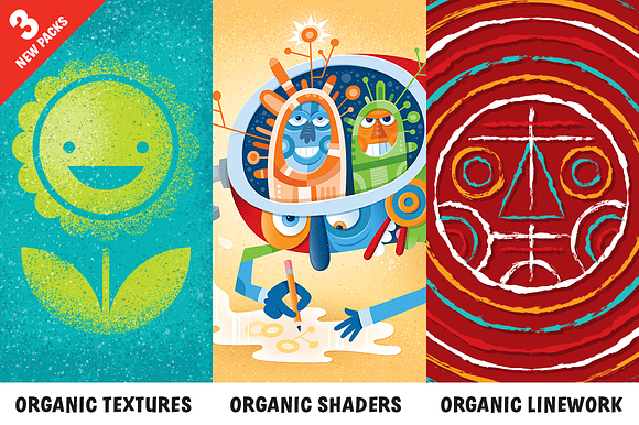 The Organic Vector Brush Bundle in Photoshop Brushes - product preview 2
