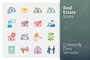 Real Estate Icons - Colored Series