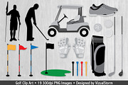 Sports - Golfing Illustrations
