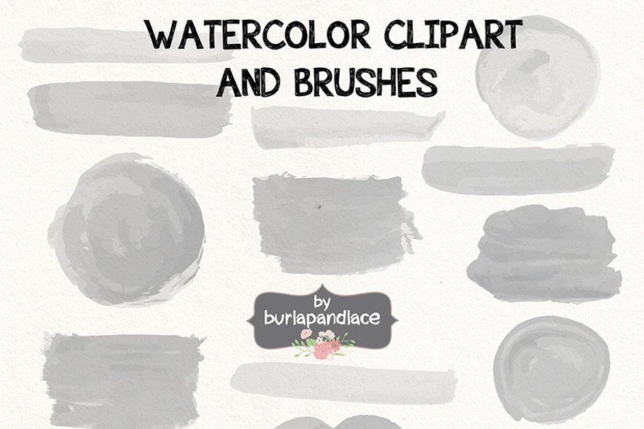 Vector Watercolor clipart/brush