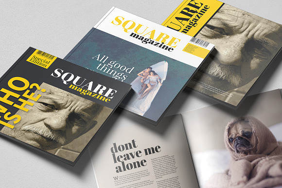Magazine Square in Magazine Templates - product preview 2