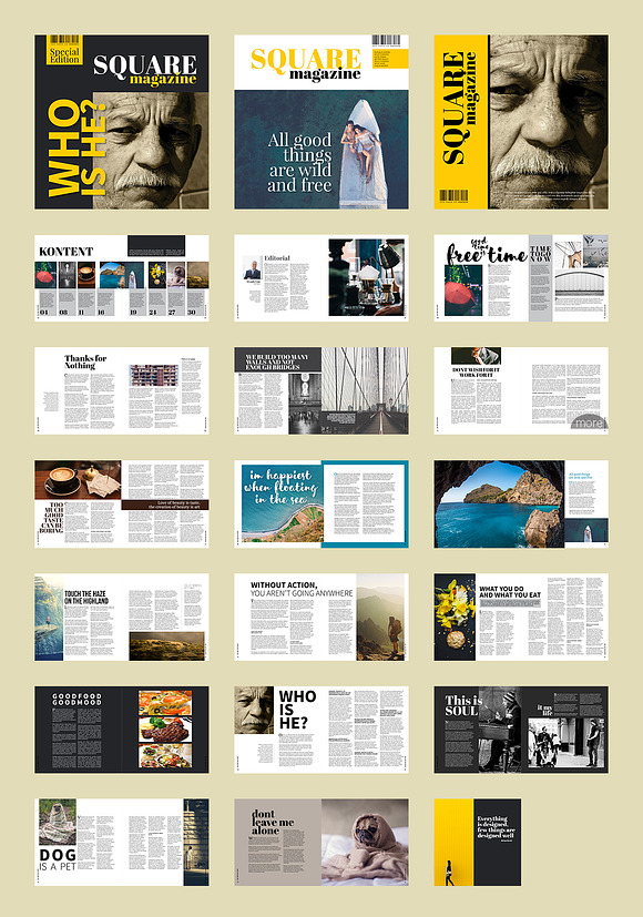 Magazine Square in Magazine Templates - product preview 4