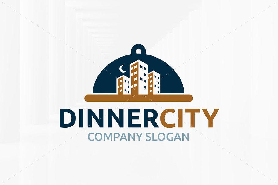 Dinner City Logo Template in Logo Templates - product preview 8
