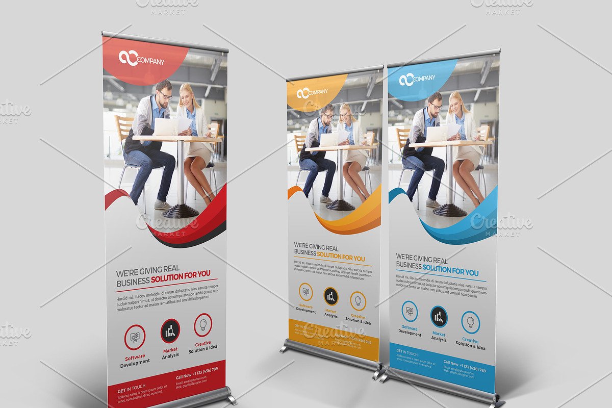 Multipurpose Roll Up Banner in Flyer Templates - product preview 8