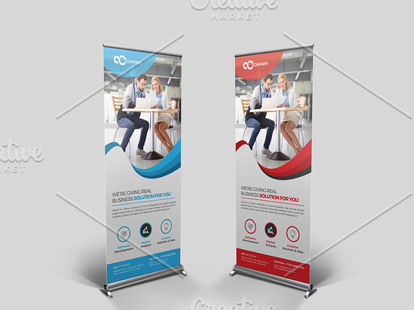 Multipurpose Roll Up Banner in Flyer Templates - product preview 1