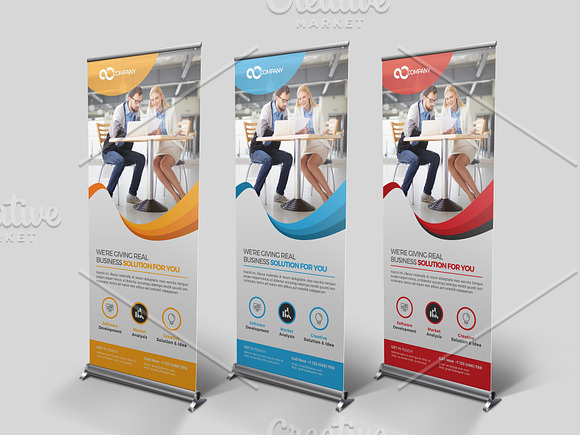 Multipurpose Roll Up Banner in Flyer Templates - product preview 2