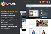 oFame Application Landing Page