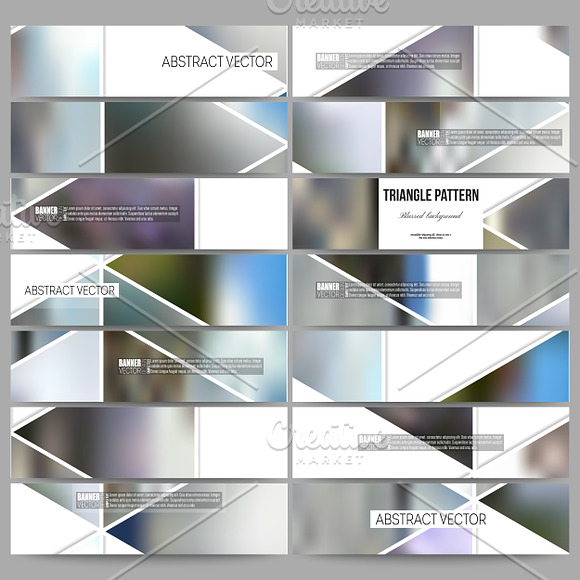 Bundle of 42 blurred templates in Illustrations - product preview 27