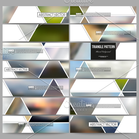 Bundle of 42 blurred templates in Illustrations - product preview 32