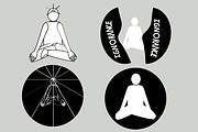 Meditation yoga 4 shapes set