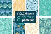 8 California Vector Repeat Patterns