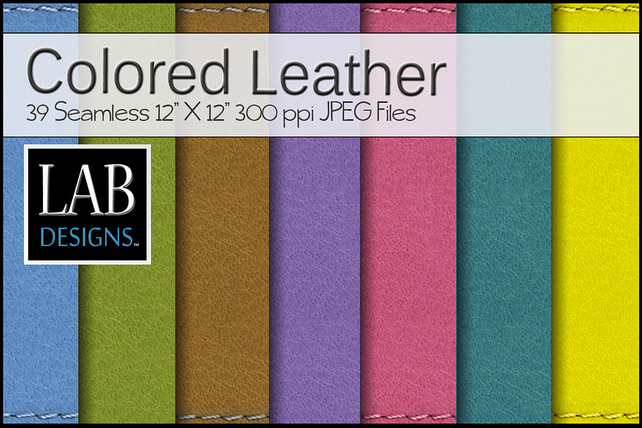 39 Bright Color Leather Textures