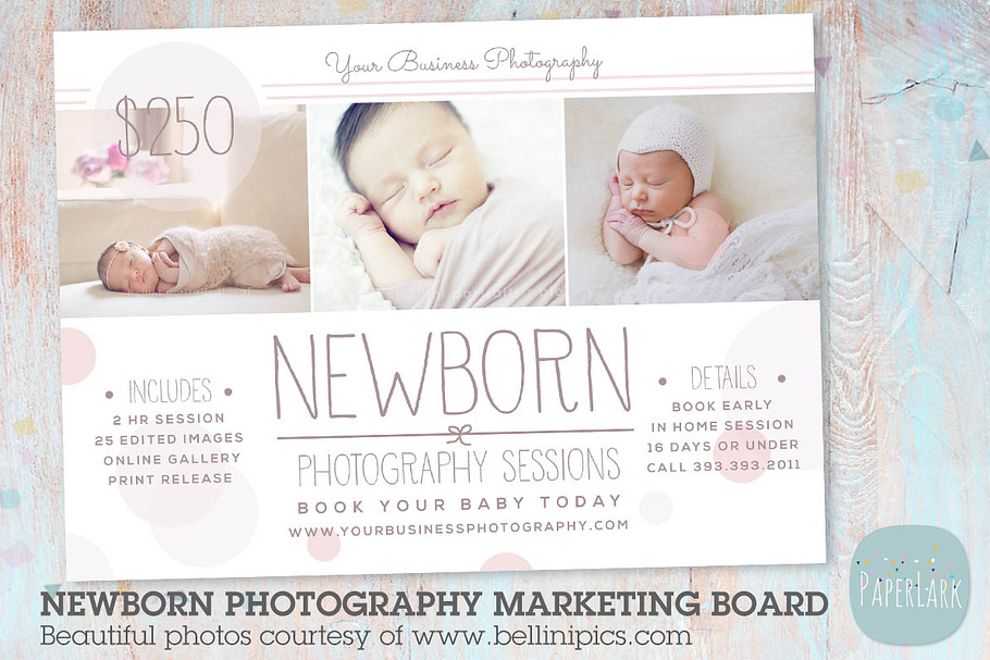 IN006 Newborn Marketing Board in Flyer Templates - product preview 8