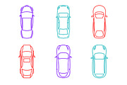 Cars Top View Icons