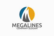 Mega Lines M Letter Logo