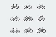 9 Bicycle Icons