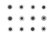12 Sun Icons