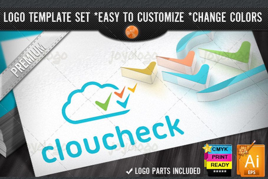 Applications Pixels Check Cloud Logo in Logo Templates - product preview 8