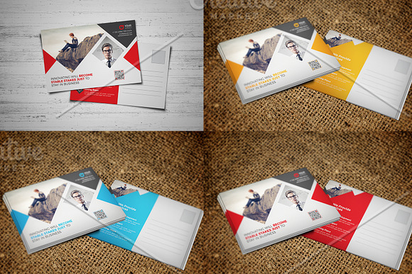 5 in 1 Postcard Template Bundle in Postcard Templates - product preview 1