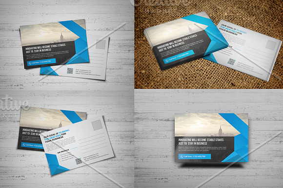 5 in 1 Postcard Template Bundle in Postcard Templates - product preview 2