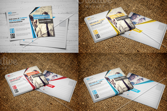 5 in 1 Postcard Template Bundle in Postcard Templates - product preview 3