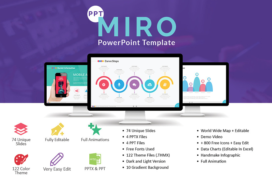 Miro , PowerPoint Template in PowerPoint Templates - product preview 8